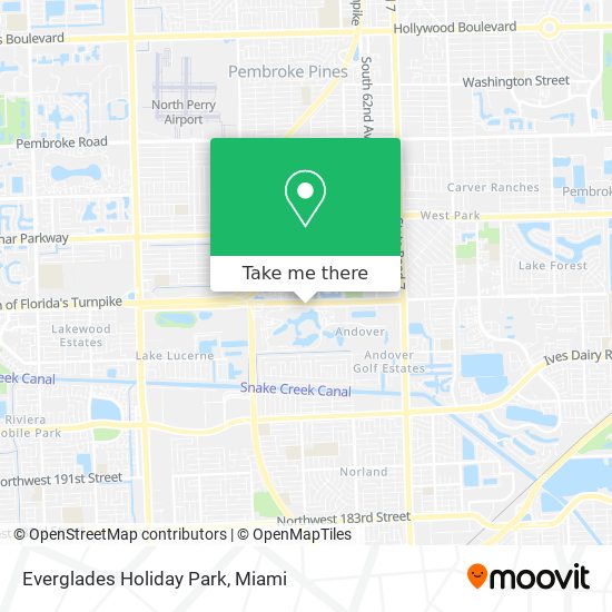 Everglades Holiday Park map