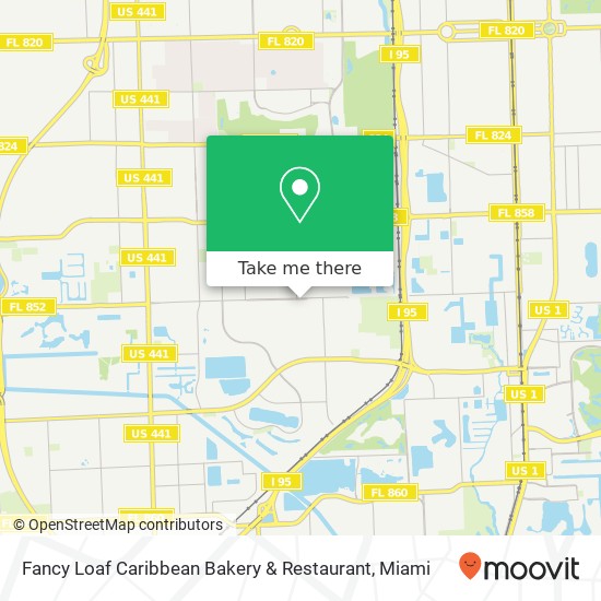 Mapa de Fancy Loaf Caribbean Bakery & Restaurant