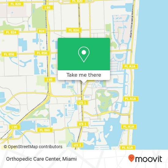 Orthopedic Care Center map