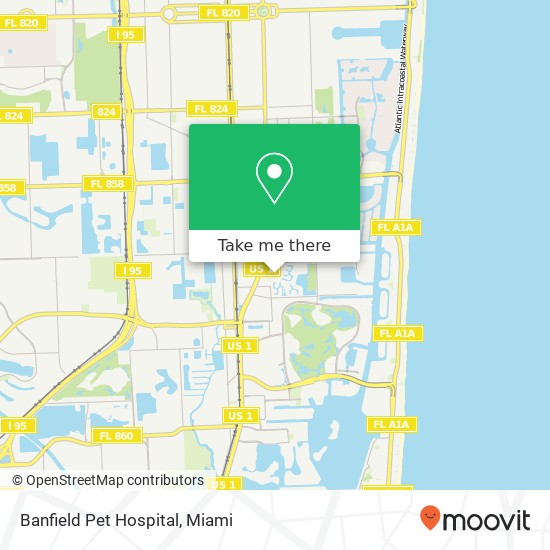 Mapa de Banfield Pet Hospital