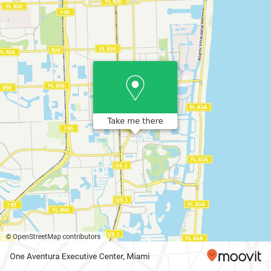 Mapa de One Aventura Executive Center