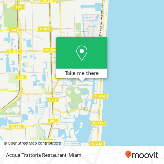 Acqua Trattoria Restaurant map