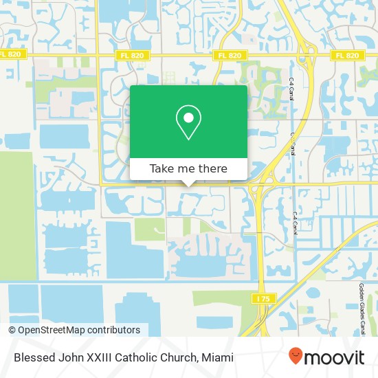 Blessed John XXIII Catholic Church map