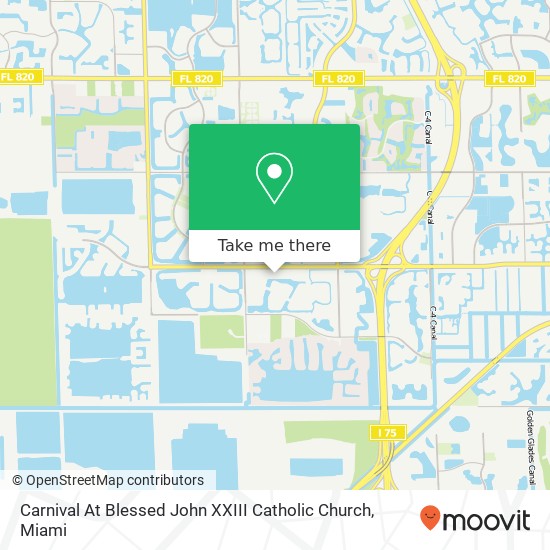 Carnival At Blessed John XXIII Catholic Church map