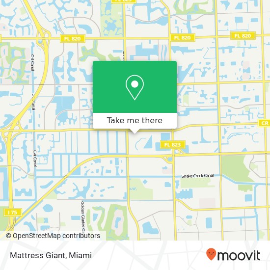 Mattress Giant map