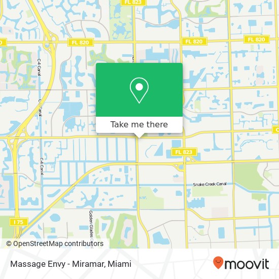 Mapa de Massage Envy - Miramar