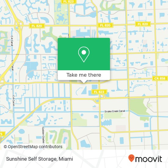 Sunshine Self Storage map