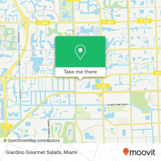 Giardino Gourmet Salads map