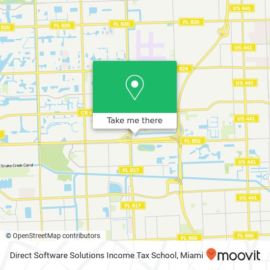 Mapa de Direct Software Solutions Income Tax School