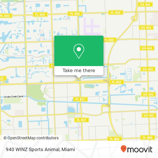 940 WINZ Sports Animal map