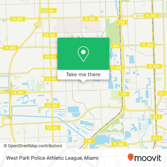 West Park Police Athletic League map