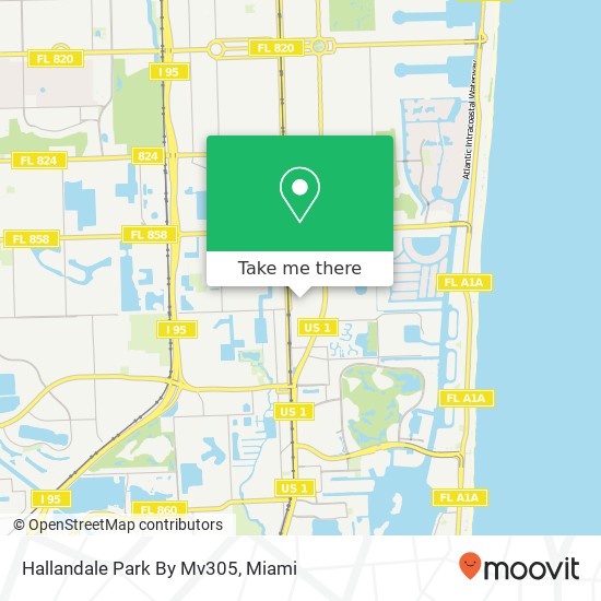 Mapa de Hallandale Park By Mv305