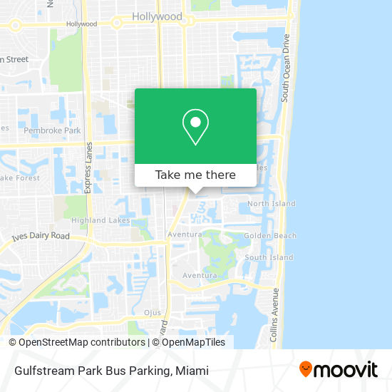 Gulfstream Park Bus Parking map