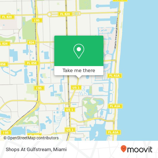 Mapa de Shops At Gulfstream