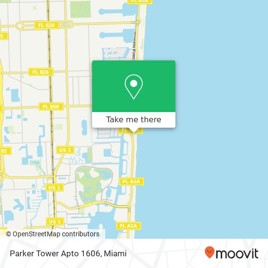 Parker Tower Apto 1606 map