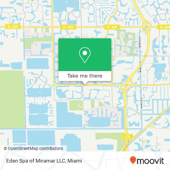 Mapa de Eden Spa of Miramar LLC