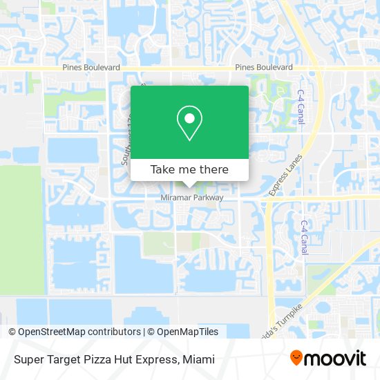 Super Target Pizza Hut Express map