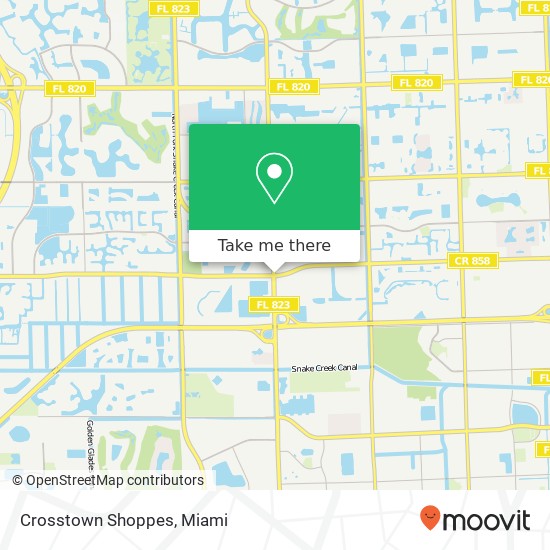 Crosstown Shoppes map