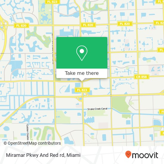 Miramar Pkwy And Red rd map