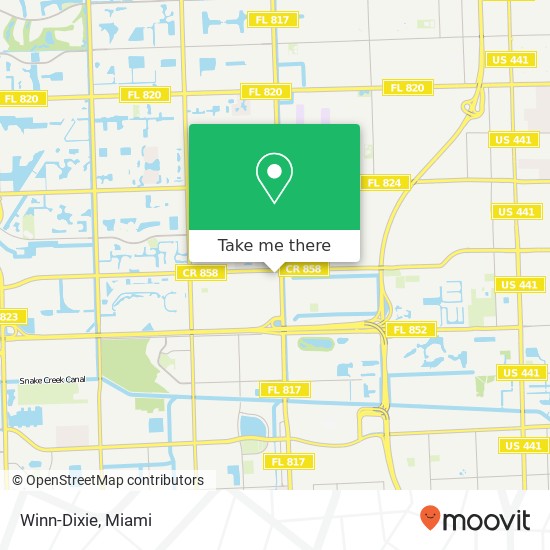 Winn-Dixie map