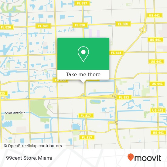 Mapa de 99cent Store