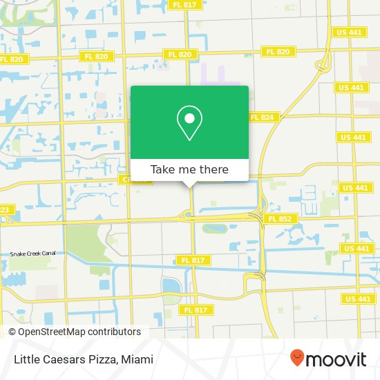 Mapa de Little Caesars Pizza
