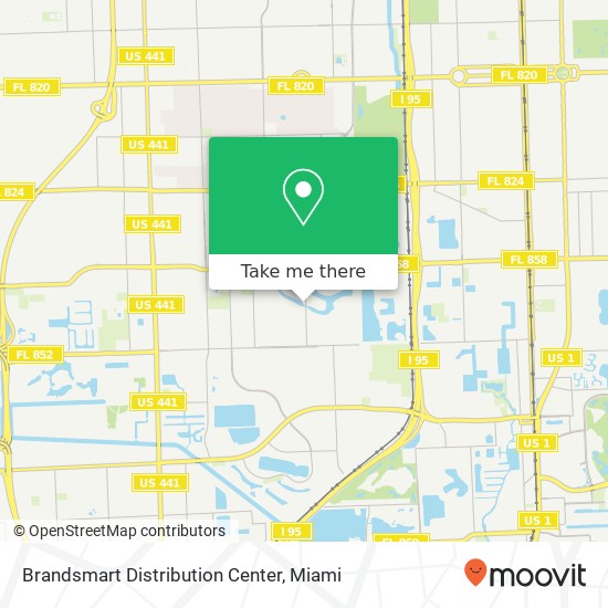Brandsmart Distribution Center map