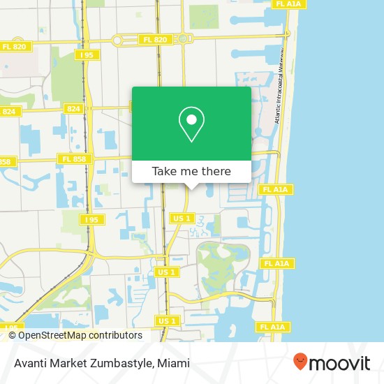 Mapa de Avanti Market Zumbastyle