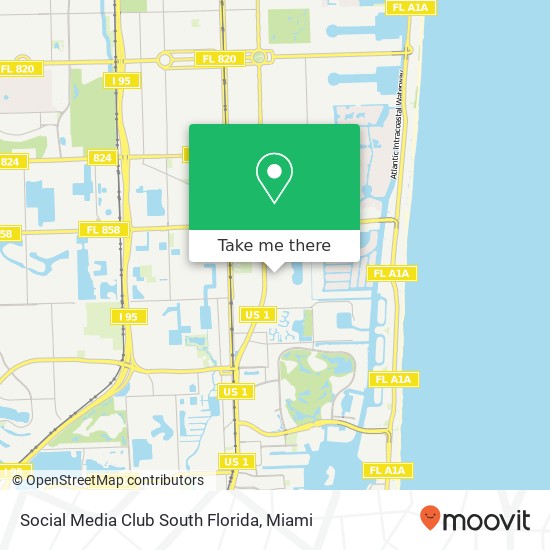 Social Media Club South Florida map