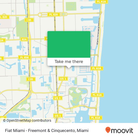 Mapa de Fiat Miami - Freemont & Cinquecento