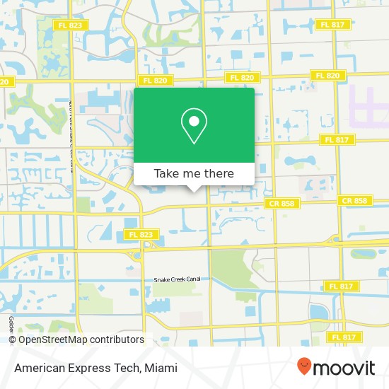 American Express Tech map