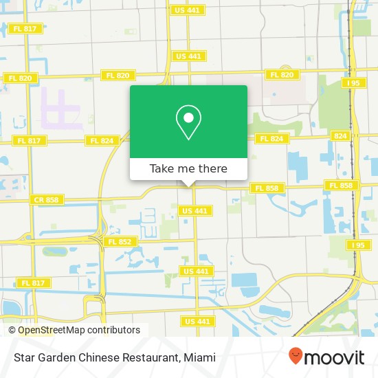 Star Garden Chinese Restaurant map