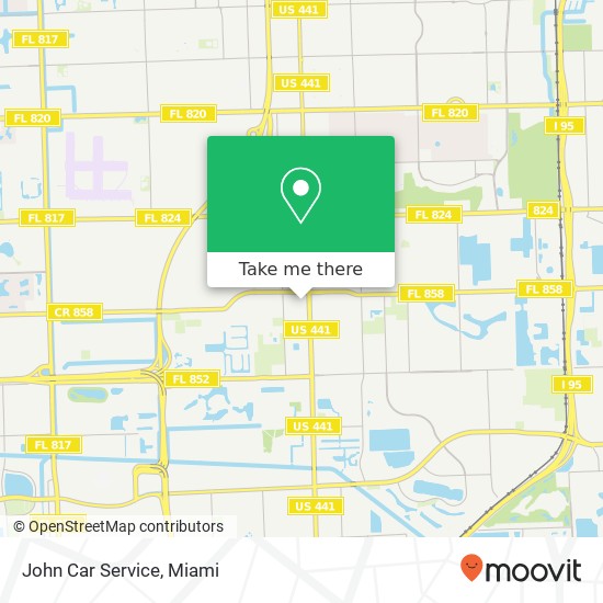 John Car Service map