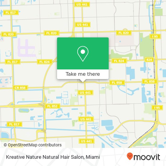 Mapa de Kreative Nature Natural Hair Salon