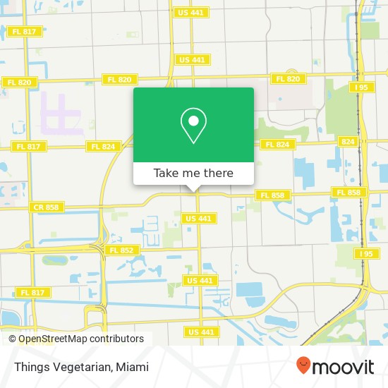 Mapa de Things Vegetarian