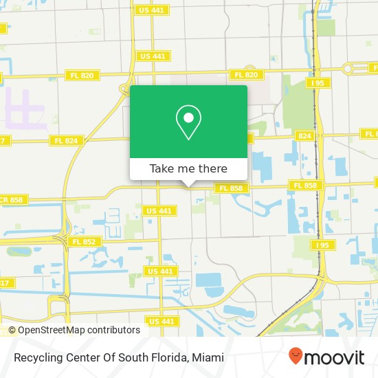 Mapa de Recycling Center Of South Florida