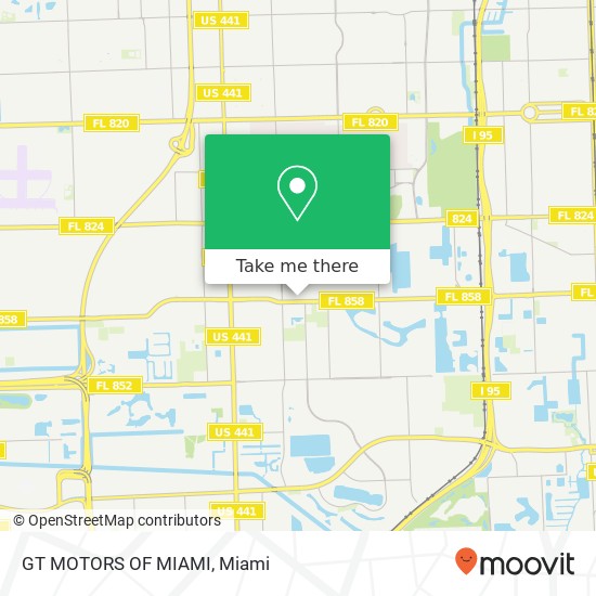 Mapa de GT MOTORS OF MIAMI