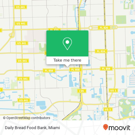Daily Bread Food Bank map