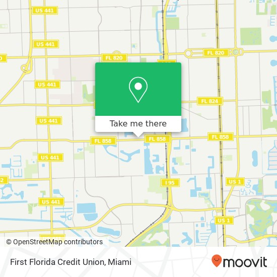 First Florida Credit Union map