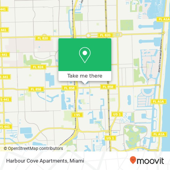 Harbour Cove Apartments map