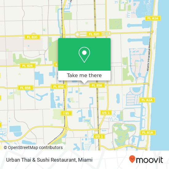 Urban Thai & Sushi Restaurant map