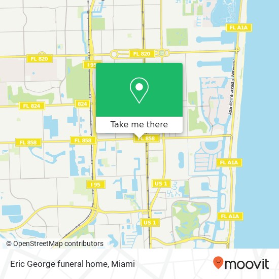 Eric George funeral home map