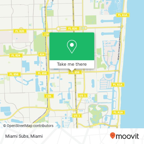 Mapa de Miami Subs