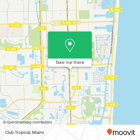 Club Tropical map