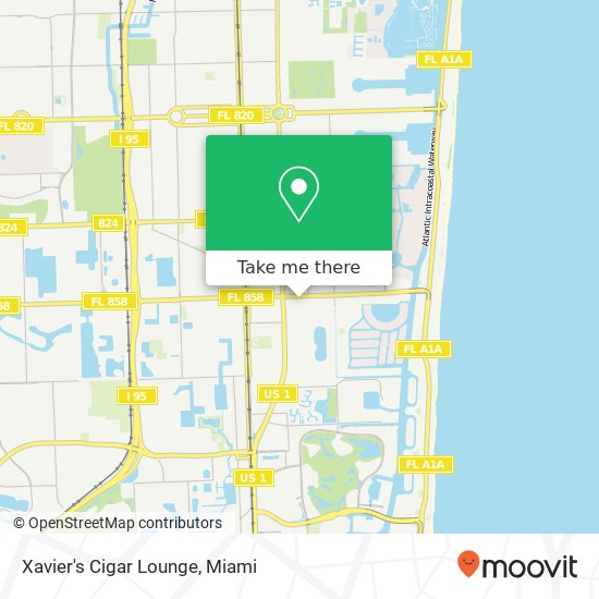 Xavier's Cigar Lounge map