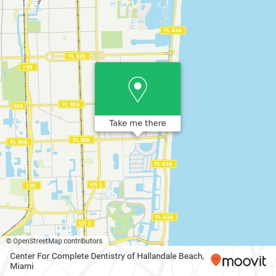 Center For Complete Dentistry of Hallandale Beach map
