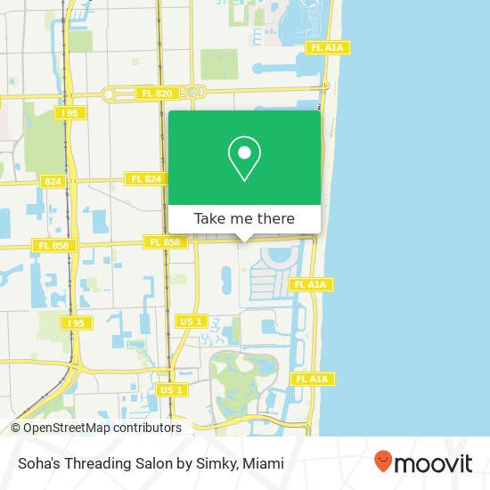 Mapa de Soha's Threading Salon by Simky