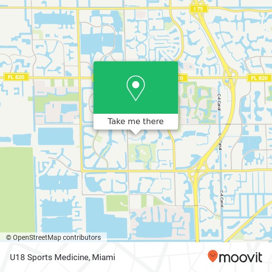 U18 Sports Medicine map