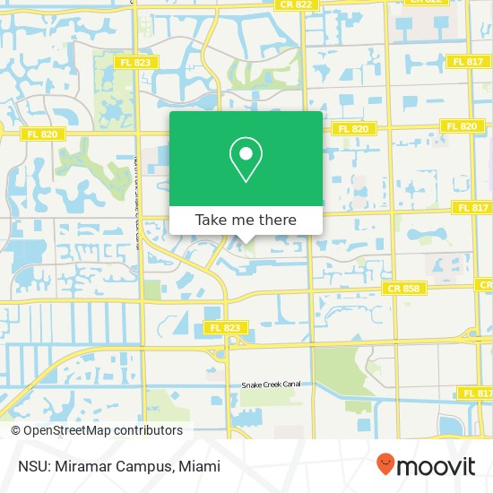 NSU: Miramar Campus map