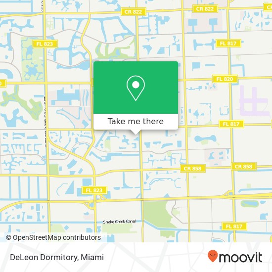 DeLeon Dormitory map